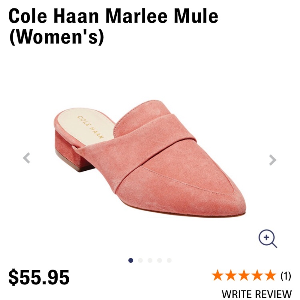 Pastel pink mules!